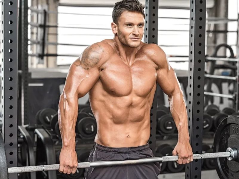mand laver barbell shrugs